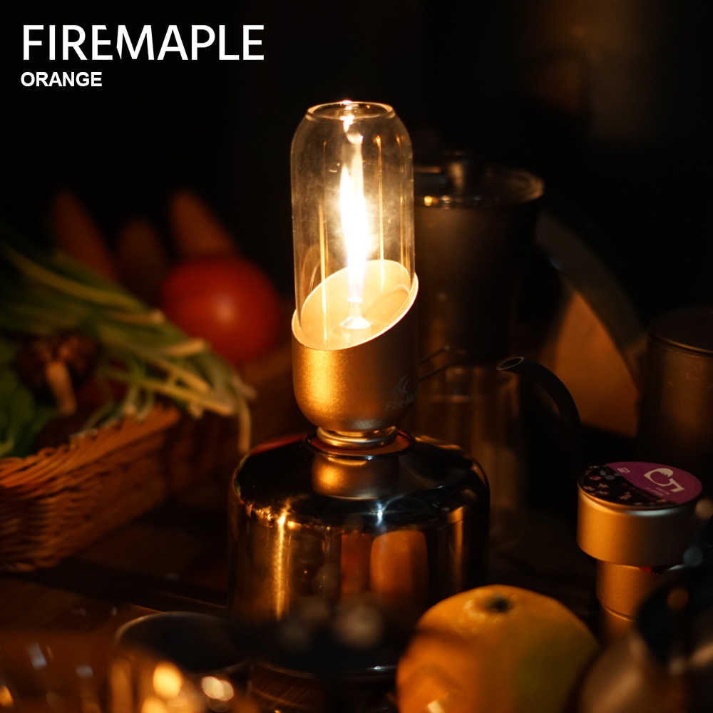 Campfire Cooking - Yangın akçaağaç turuncu gaz fener açık