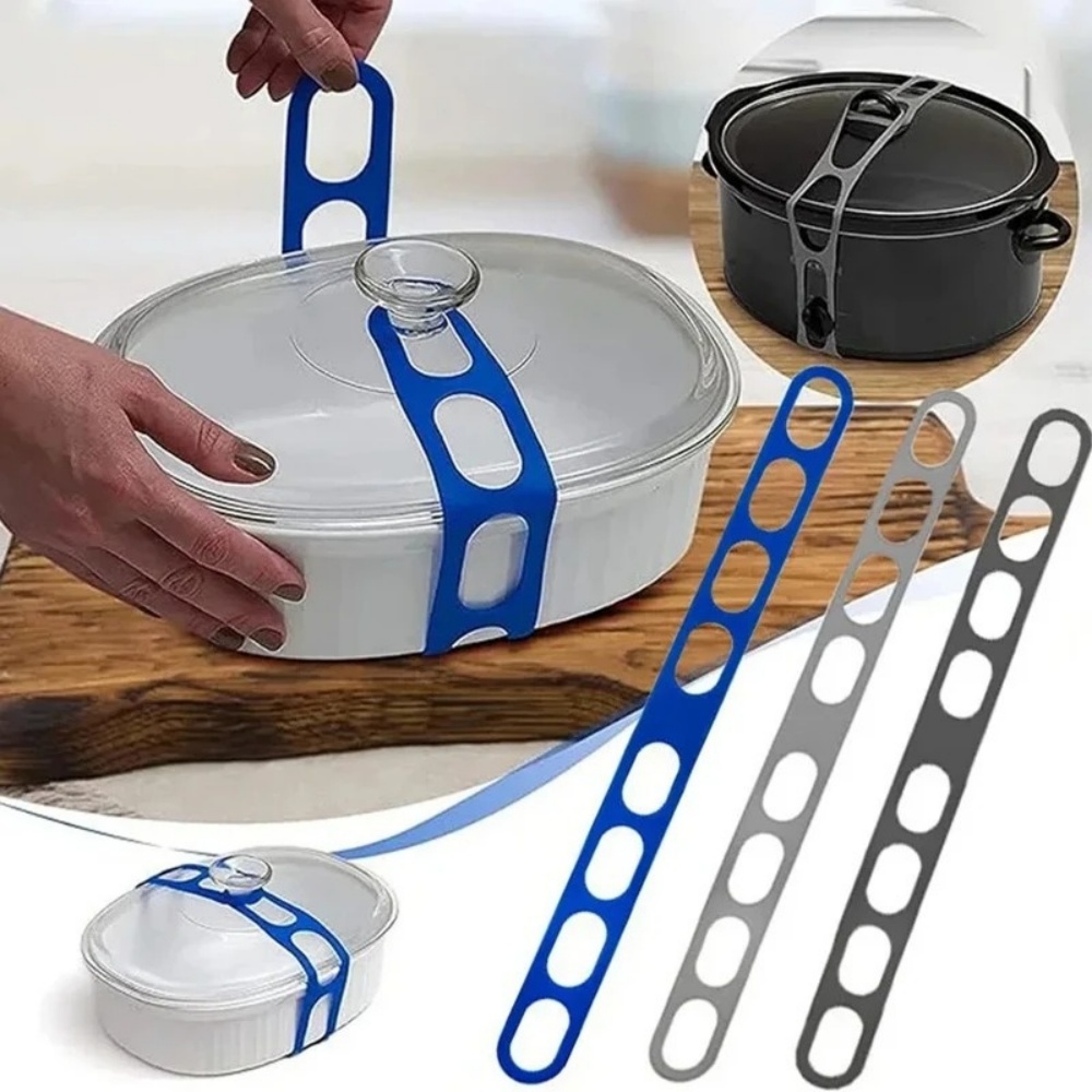 Camping Cooking Organizer - Yeniden Kullanılabilir Silikon Elastik Tencere Kapağı