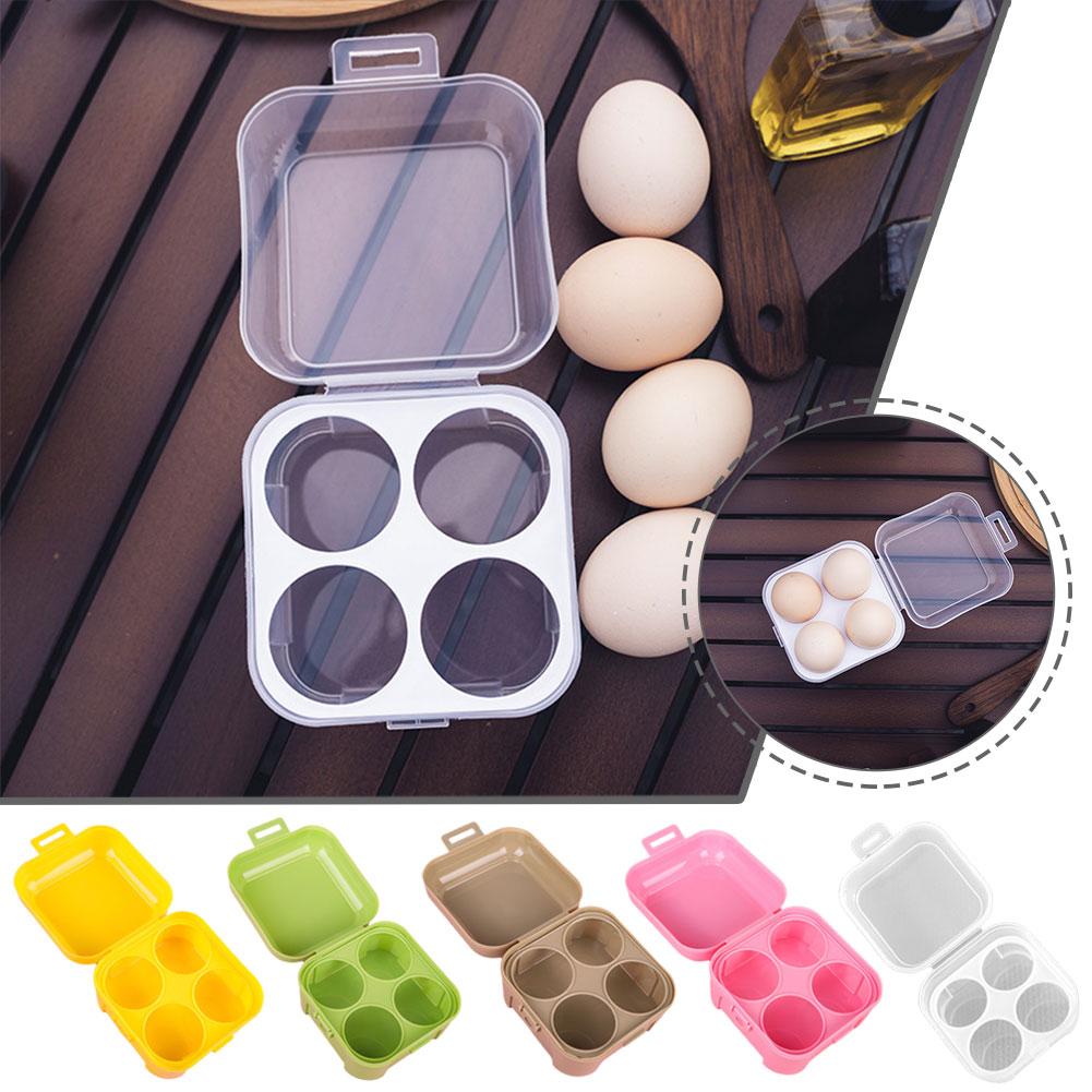 Camping Cooking Utensil Holder - 4 Bölmeli Yumurta Saklama Kutusu Taşınabilir