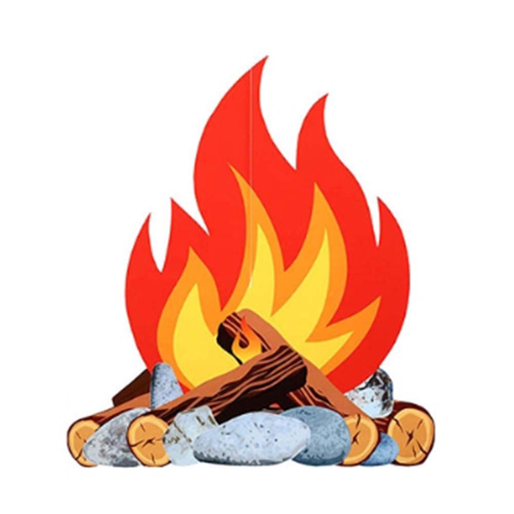 Camping Cooking Fire - Sahte Güvenli Kamp Ateşi Meşalesi Noel