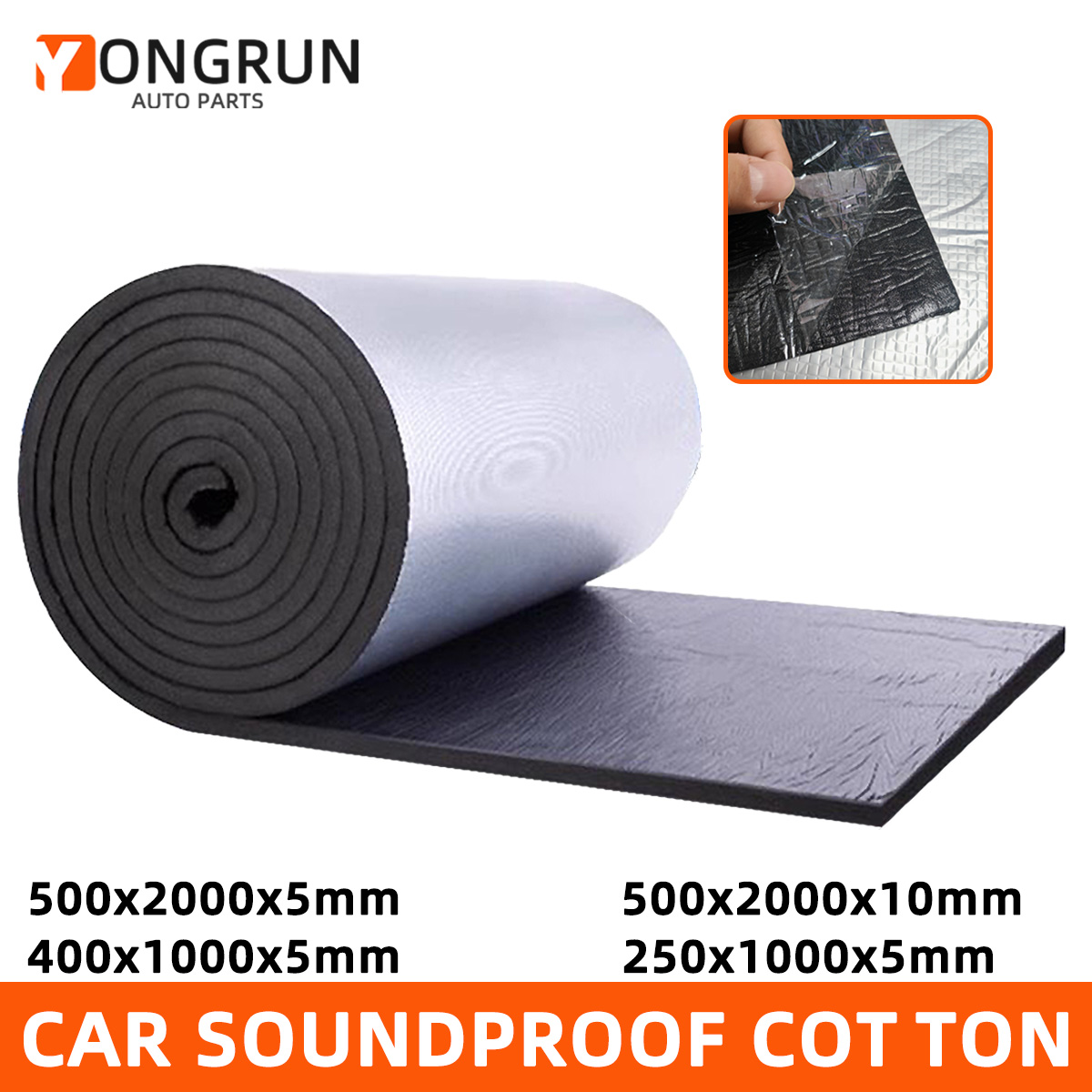 Aluminum Foil Heavy Duty - YONGRUN 1 adet araba ses yalıtımı