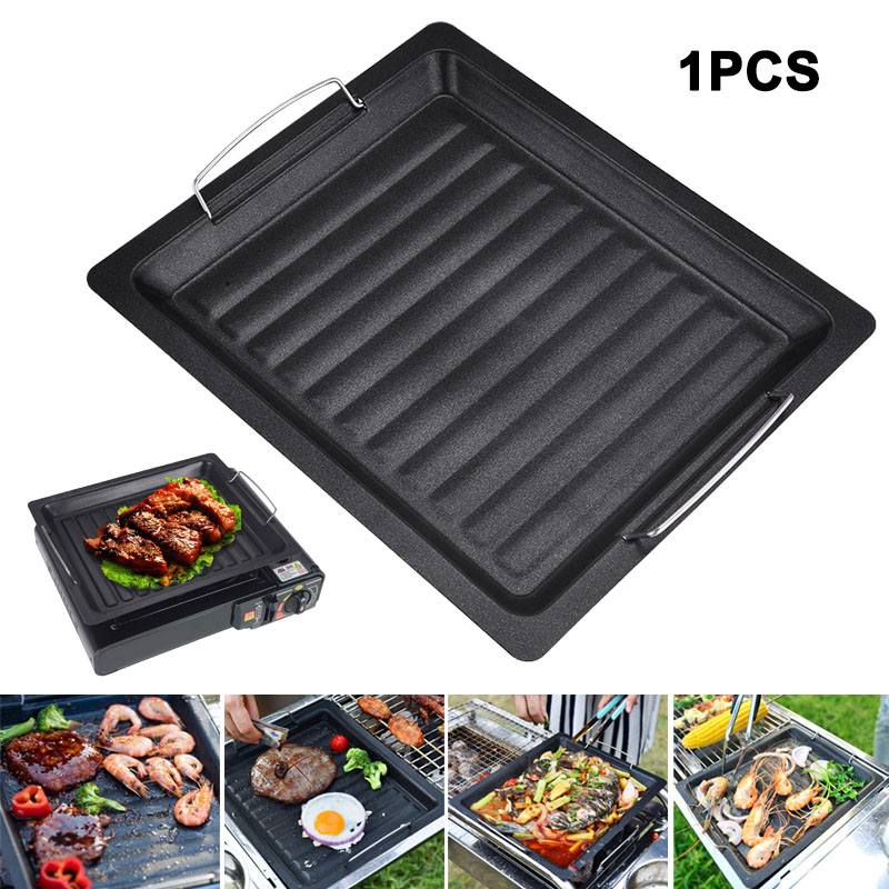 Camping Cooking Set - Açık havada kalın kare ızgara tavası