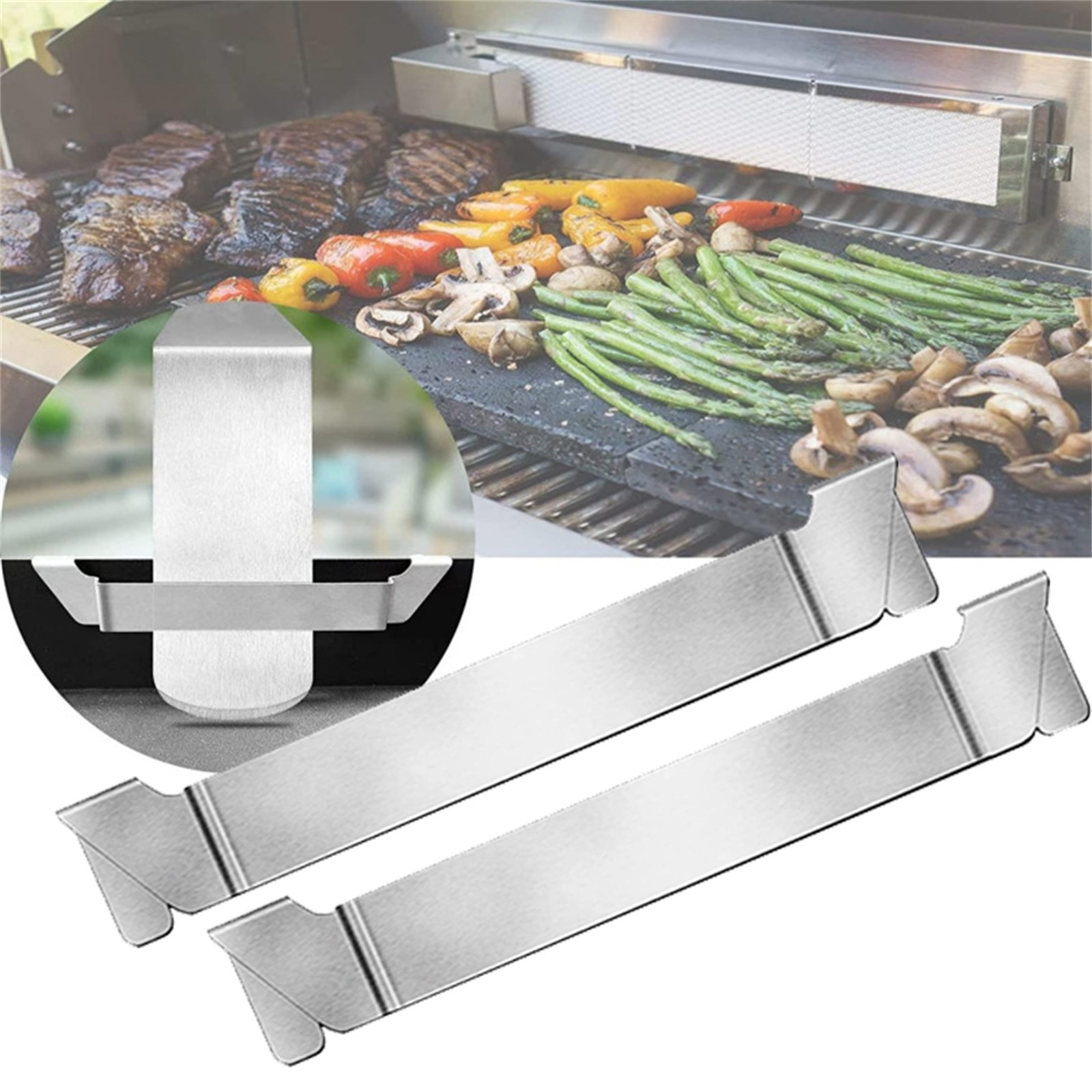 Camping Cooking Flat Top - Izgara Spatula Tutucu Çelik Barbekü Alet