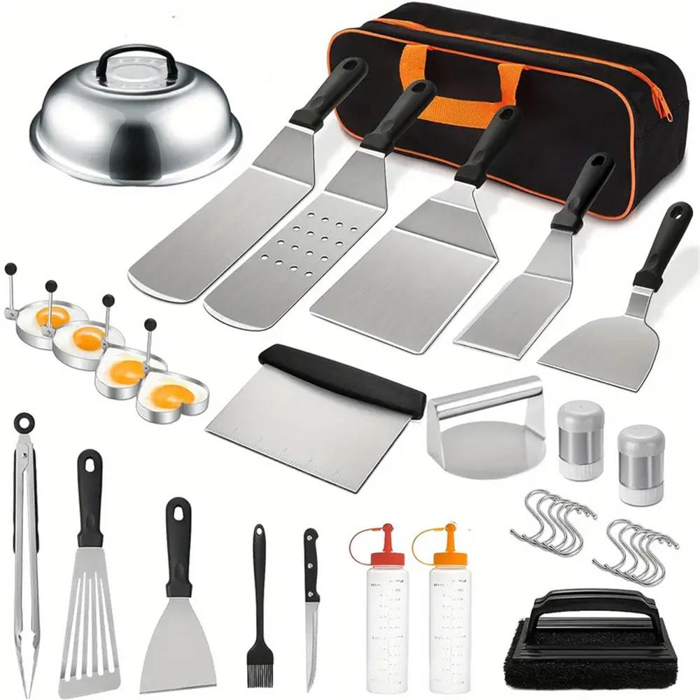 Camping Cooking Flat Top - 33 Parça Düz Üst Izgara Aksesuar