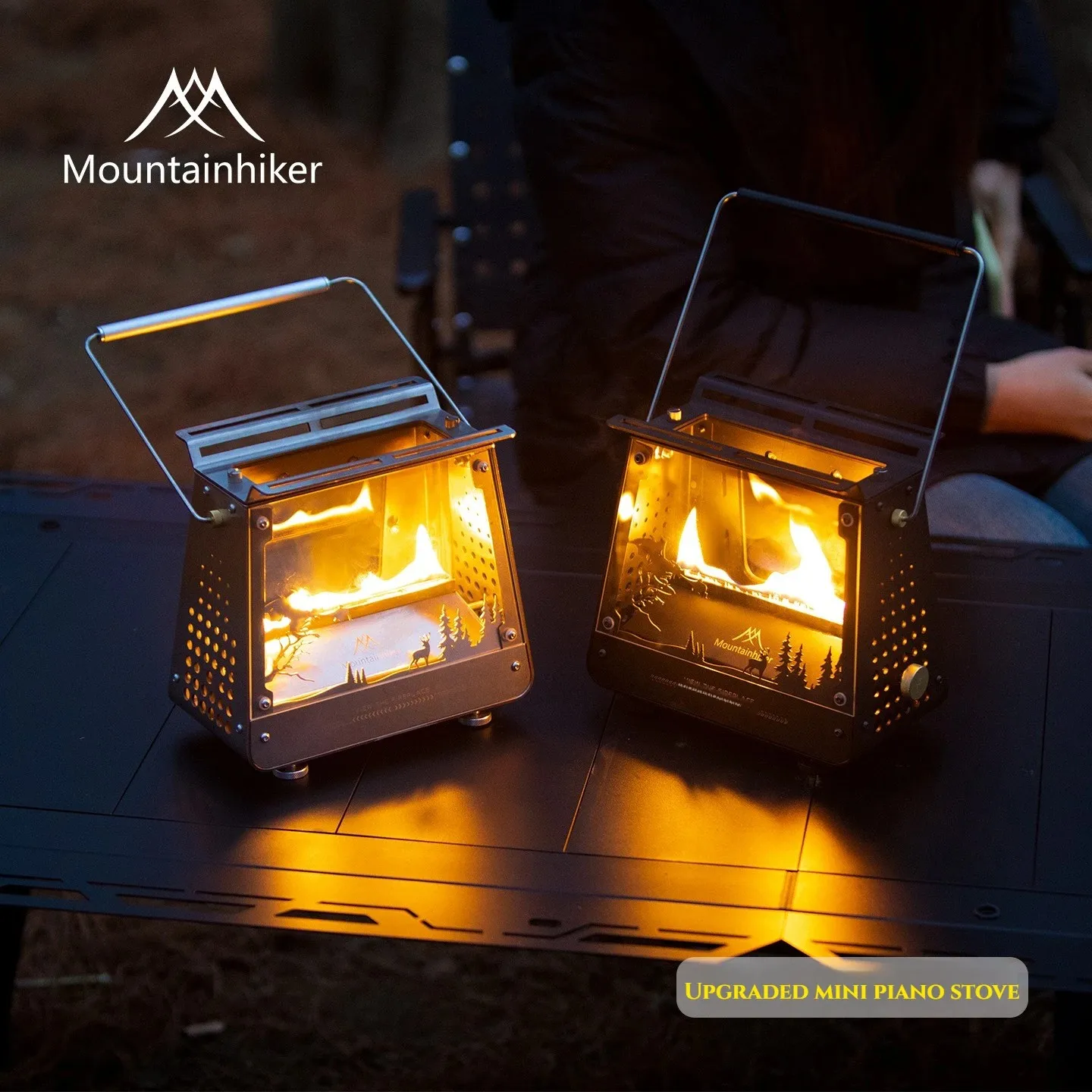 Campfire Cooking - MOUNDAINHIKER Paslanmaz Çelik Taşınabilir Mini Ateş