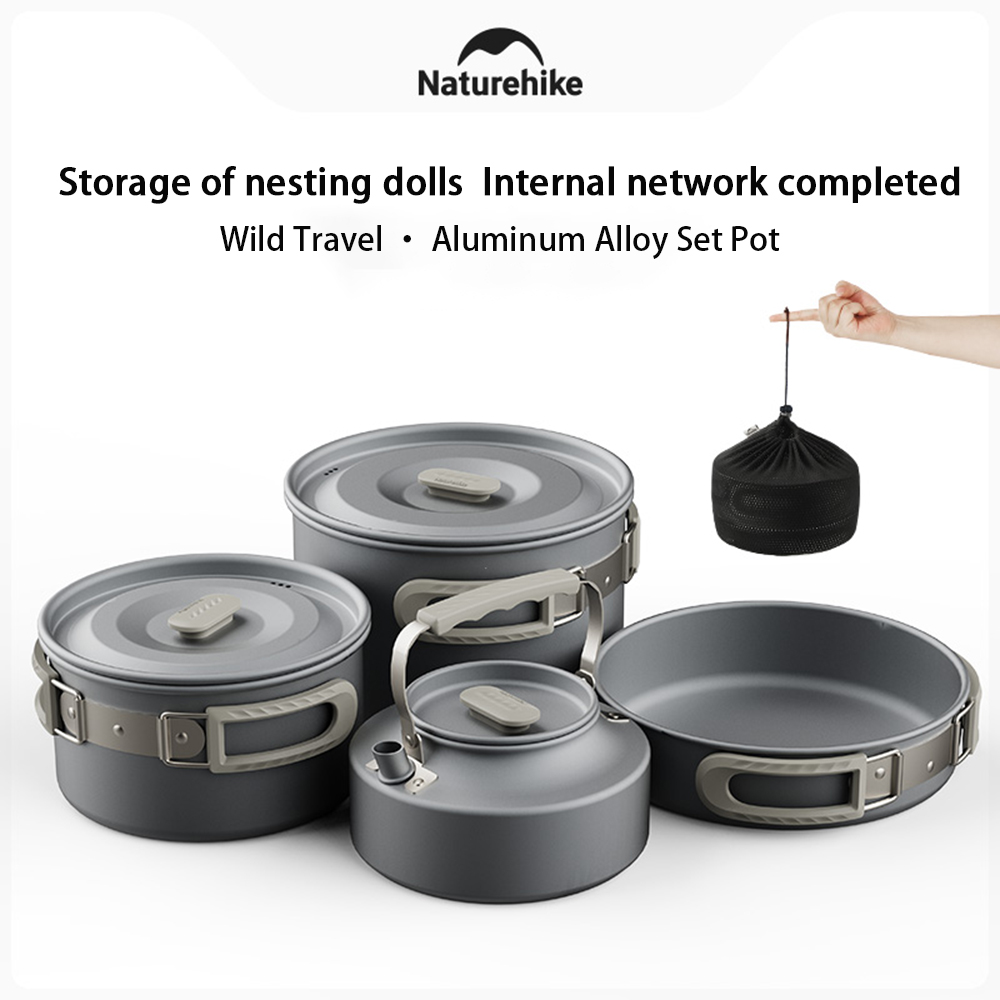 Camping Cooking Set - Naturehike Açık Pot Seti, Kamp Pişirme