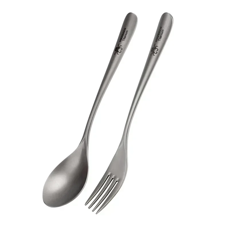 Camping Cooking And Cutlery Set - Hwztitanium titanyum açık kamp sofra çubuklarını
