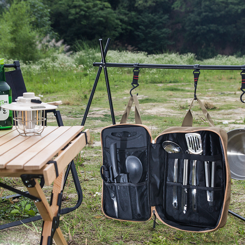 8 adet Kamp Mutfak Tencere Set - Camping Cooking Backpack incelemesi ve fiyatı