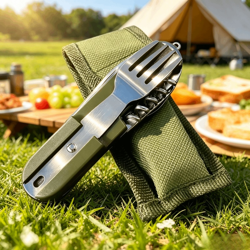 Paslanmaz Çelik 7'si 1 Arada K - Camping Cooking And Cutlery Set incelemesi ve fiyatı
