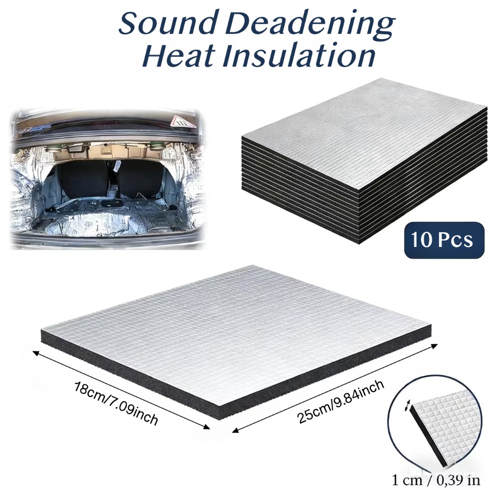 10 adet 10mm araba ses yalıtım - Aluminum Foil Heavy Duty incelemesi ve fiyatı