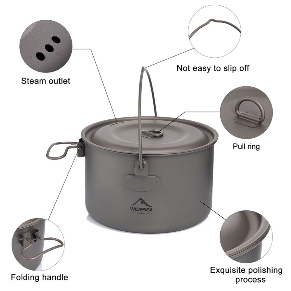 Widesea kamp sofra titanyum te - Camping Cooking And Cutlery Set incelemesi ve fiyatı