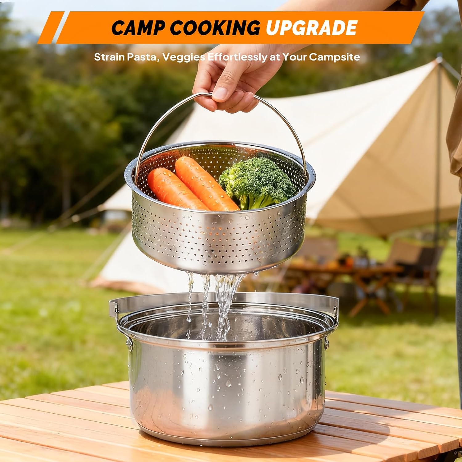 6 Parça Tencere Seti, 304 Pasl - Camping Cooking Fire incelemesi ve fiyatı