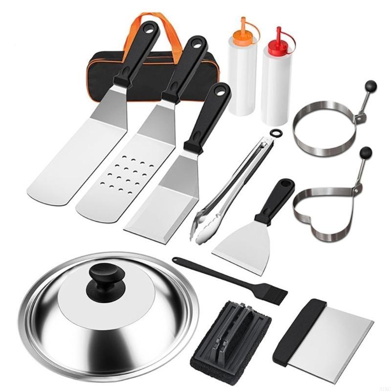 14 adet kalbur aksesuarları ki - Camping Cooking Flat Top incelemesi ve fiyatı