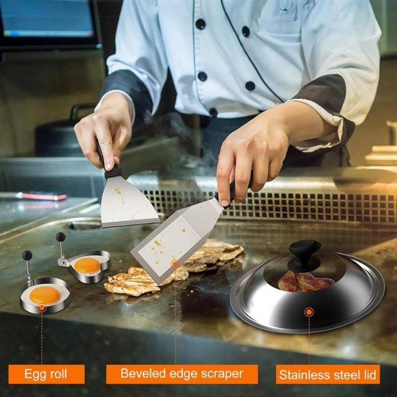 14 adet kalbur aksesuarları ki - Camping Cooking Flat Top incelemesi ve fiyatı