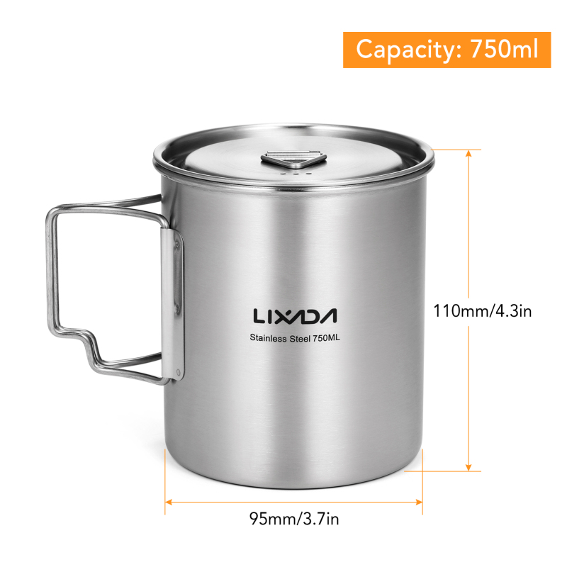 Lixada 750ml fincan açık pasla - Camping Cooking Backpack incelemesi ve fiyatı