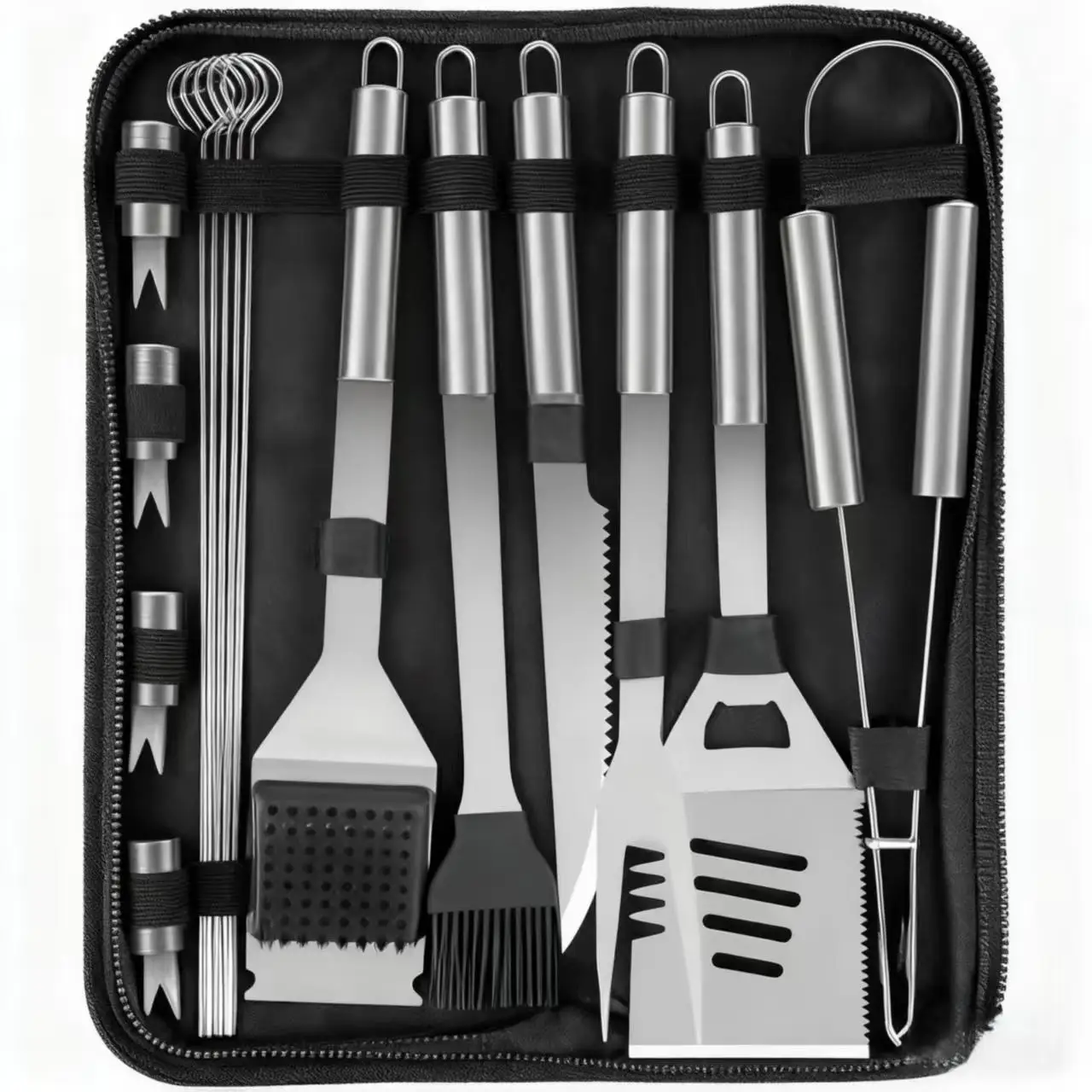 15 Parça Paslanmaz Çelik Barbe - Camping Cooking Utensil Holder incelemesi ve fiyatı