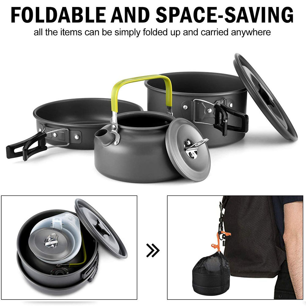 Alüminyum Alaşımlı Malzemeden  - Camping Cooking Set incelemesi ve fiyatı